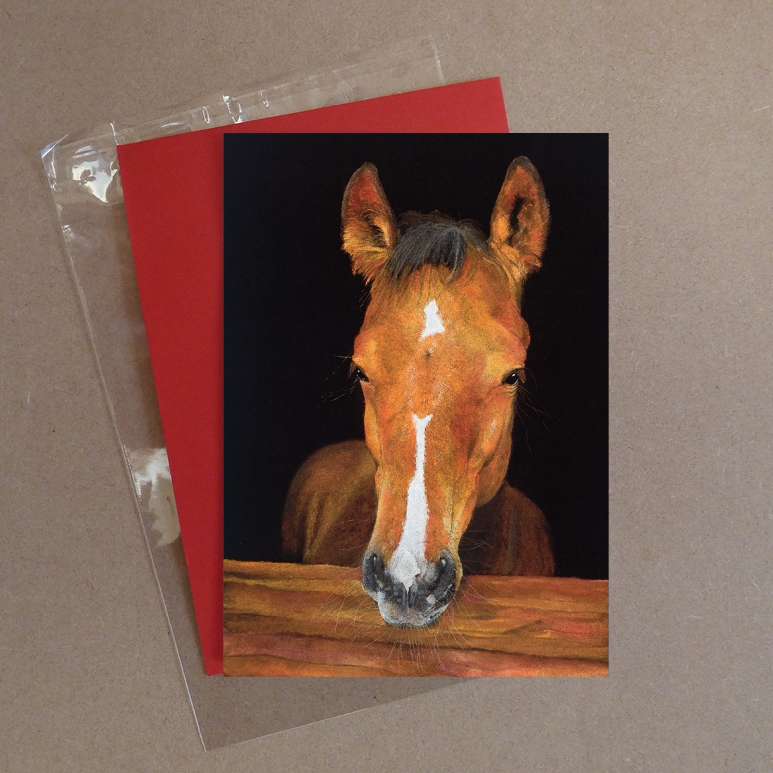 Brown Horse Greeting Card