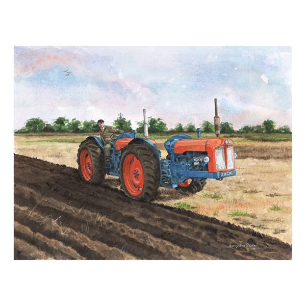 Fordson Triple D in watercolour