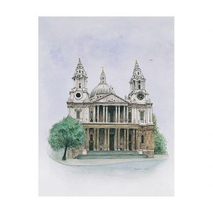 St. Paul's Cathedral in watercolour