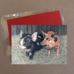 Pigs Greeting Card 4