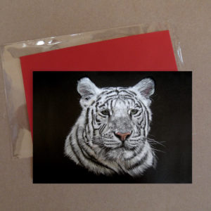 White Tiger Greeting Card