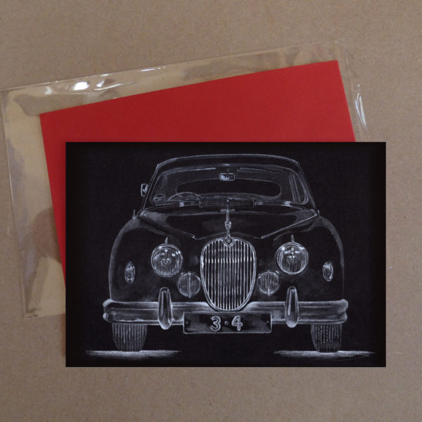 Jaguar Car 3.4 Greeting Card